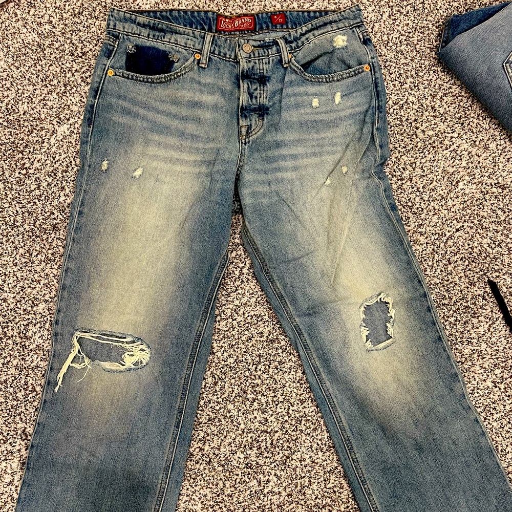 LUCKY BRAND CROPPED BOYFRIEND, SIZE 29, LIKE NEW